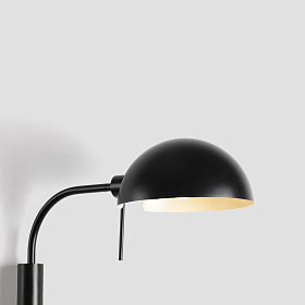 Настенный светильник Dominica черный 1XE27