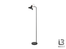 Irias Торшер 1L черный-медный