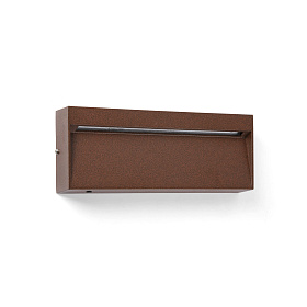 Уличный настенный светильник DUNE APLIQUE RECTANGULAR темно-коричневый 6W 4CCT