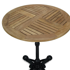 Круглый стол из тика Borneo 