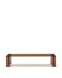 Журнальный столик Adularia из стекла коричневого цвета 140 x 60