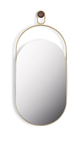 Зеркало Eslabon орех/золотой металл