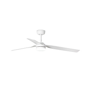 Потолочный вентилятор PUNT Ш1300MM белый 3 PALAS LED 18W TUYA