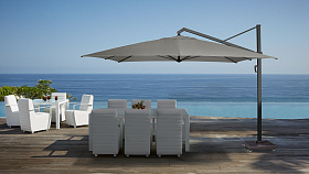 Зонт Icon ANTHRACITE - MANHATTAN 350x350 (с основанием и чехлом)