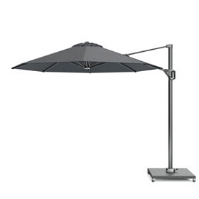 Зонт VOYAGER T1 300x200 C светло-серый/ антрацитовый с основанием 6088 и чехлом для хранения 7970