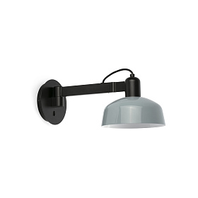 Настенный светильник TATAWIN серо-голубой 1xE27