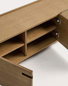 Тумба под ТВ Arelida из дубового шпона и массива дуба светло-коричневаф, 200 x 44 см