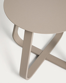 Уличный столик Tamaris из алюминия цвета таупе Ø48 см