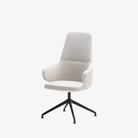 Кресло со средней спинкой Binar EXECUTIVE 4-спицевое поворотное основание