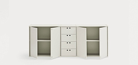 Сервант Wally 4D4D кремовый