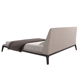 Кровать 7155/GC2223 из серой ткани