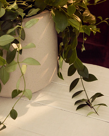 Кашпо Calun керамика бежевого цвета Ø 32 см 