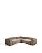 Угловой диван Blok из коричневой синели, 4 места, 290 x 290 см