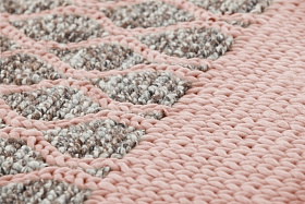 Ковер Mangas Space Rhombus розовый 160x250