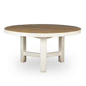 Стол Sonsu белый ваби-саби Ø150