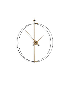 Часы настенные Mini Barcelona Premium Oak/Black fiberglass