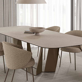 Обеденный стол с закругл. краями Plec 220x120