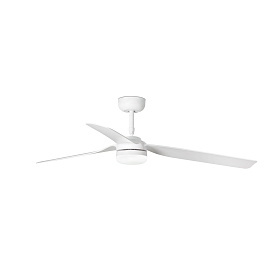 Потолочный вентилятор PUNT Ш1300MM белый 3 PALAS LED 18W TUYA