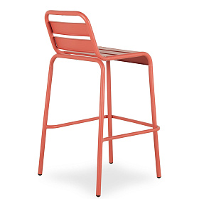Уличный барный стул Lianis коралловый