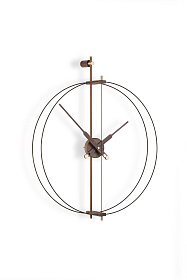 Часы настенные Mini Barcelona Premium Walnut/Black fiberglass