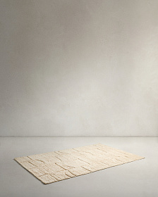 Nak Ковер шерстяной цвета экрю 160 x 230 см