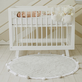 Кроватка для новорожденного Lillaland - модель Lilla Aria (НИК23)белая