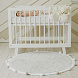 Кроватка для новорожденного Lillaland - модель Lilla Aria (НИК23)белая