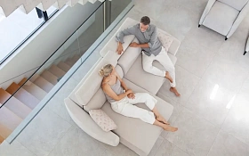 Диван Noemi с ручным механизмом раскладывания R1+2A+R2 240 см