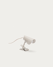 Маленькая настольная лампа Jula с зажимом из серого металла