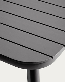Раздвижной уличный стол Izola из алюминия с графитовой отделкой 220 (280) x 100 см