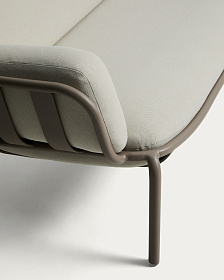 Уличный 3-х местный диван Joncols из алюминия цвета таупе, 225 см