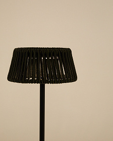 Уличная настольная лампа Aldet на солнечной батарее с зеленым шнуром