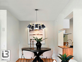 Gisela Подвесной светильник 5L матовый черный