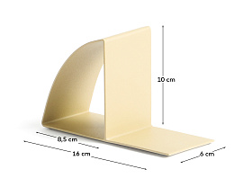 Подставка для книг Mistra бежевого цвета из железа