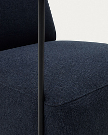 Gamer Кресло синее из ткани и металла в черной отделке