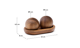 Nukha Набор солонка и перечница  из древесины акации