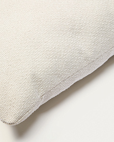 Подушка декоративная Martina из шенилла цвета экрю, 47 x 36 см