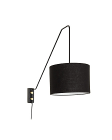 Настенный светильник Jex из черного металла