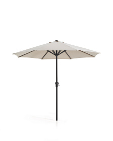 Бежевый зонт Milna с конструкцией из графитовой стали, диаметр 300 см