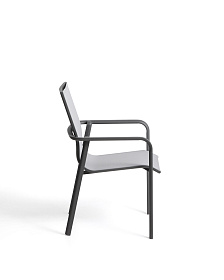 Уличный стул Canea из графитового алюминия