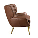 Кресло Chester 5165 из темно-коричневой кожи