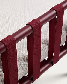 Комплект уличной мебели Omala из бордового алюминия и веревки