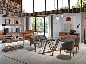 Стул 4108/ACH21093 из экокожи и основой из массива ясеня