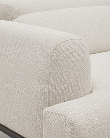 3-местный диван Aurum цвета экрю с откидывающимся подголовником