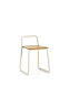 Tinn Стул из ясеневого шпона с бежевой металлической конструкцией
