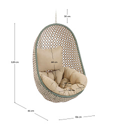 Подвесное кресло Cira разноцветное (без стойки)