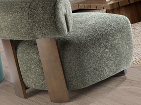 Topaz Кресло орех/зеленый