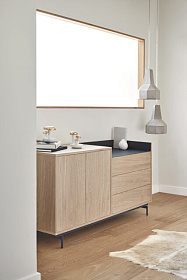 Сервант Valley 2D3Dr дуб/темно-серый металл