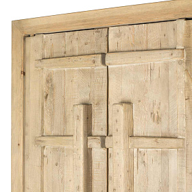 Деревянный шкаф Lilos в стиле ваби-саби