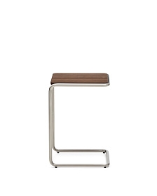 Приставной столик Tarsel из орехового шпона и стали